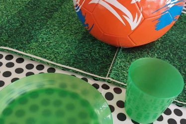 Voetbal tafelaankleding