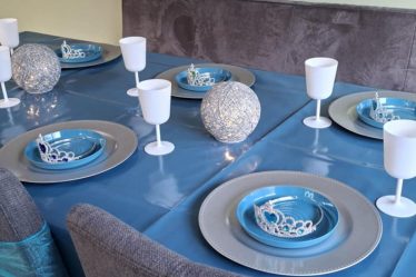 Winterprinses tafelaankleding